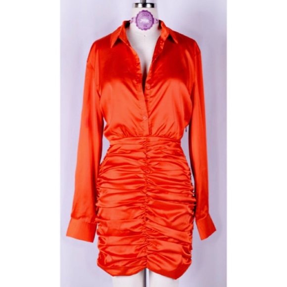 Satin Mini Dress - Picture 1 of 2